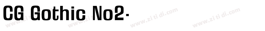 CG Gothic No2字体转换